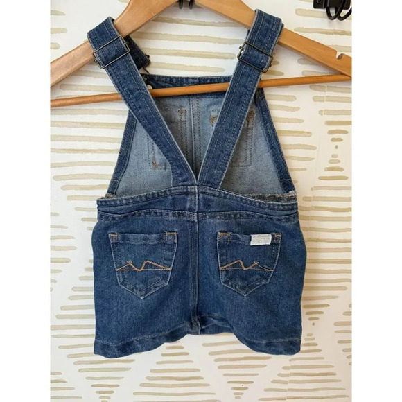 7 for all Mankind Girls 18 months overall Suspender dress - Picture 2 of 2